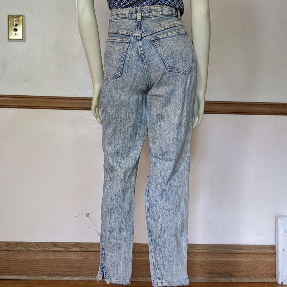 Vintage 70s Distressed Denim stretch Jeans size 7 - Picture 10 of 10